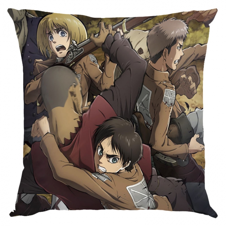 Shingeki no Kyojin Anime square full-color pillow cushion 45X45CM NO FILLING   J12-291