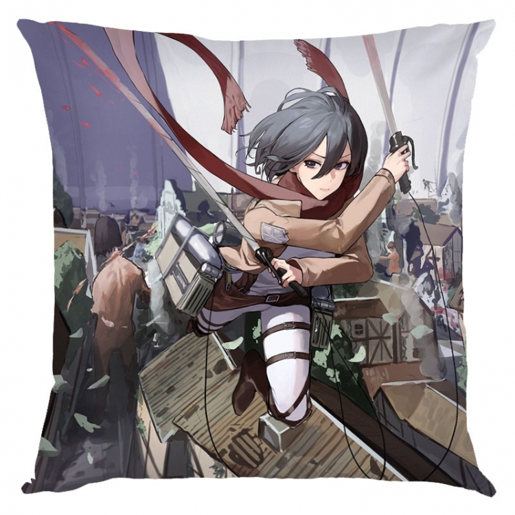 Shingeki no Kyojin Anime square full-color pillow cushion 45X45CM NO FILLING J12-362