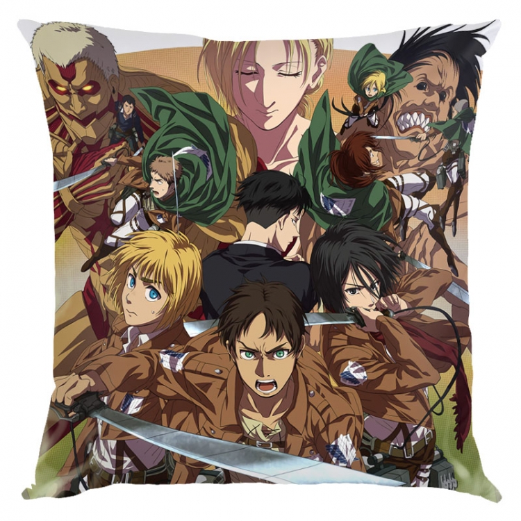 Shingeki no Kyojin Anime square full-color pillow cushion 45X45CM NO FILLING  J12-340