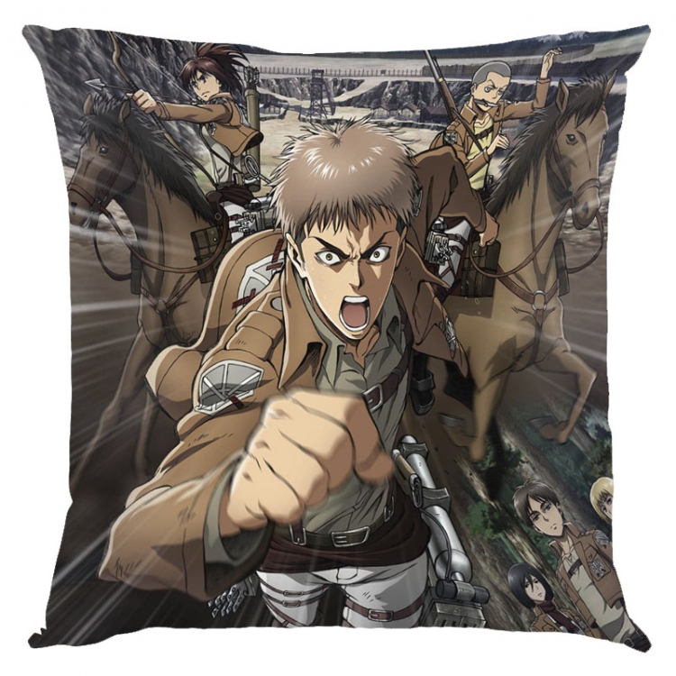 Shingeki no Kyojin Anime square full-color pillow cushion 45X45CM NO FILLING  J12-290