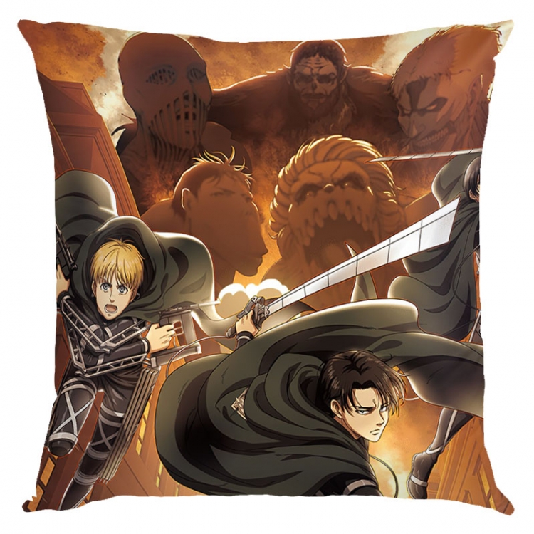 Shingeki no Kyojin Anime square full-color pillow cushion 45X45CM NO FILLING  J12-297