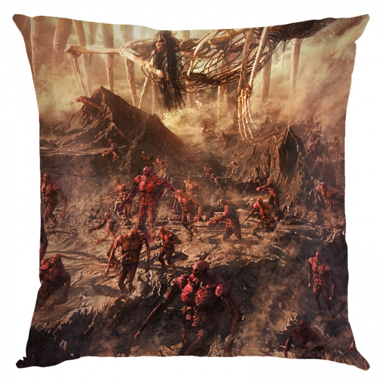 Shingeki no Kyojin Anime square full-color pillow cushion 45X45CM NO FILLING   J12-354