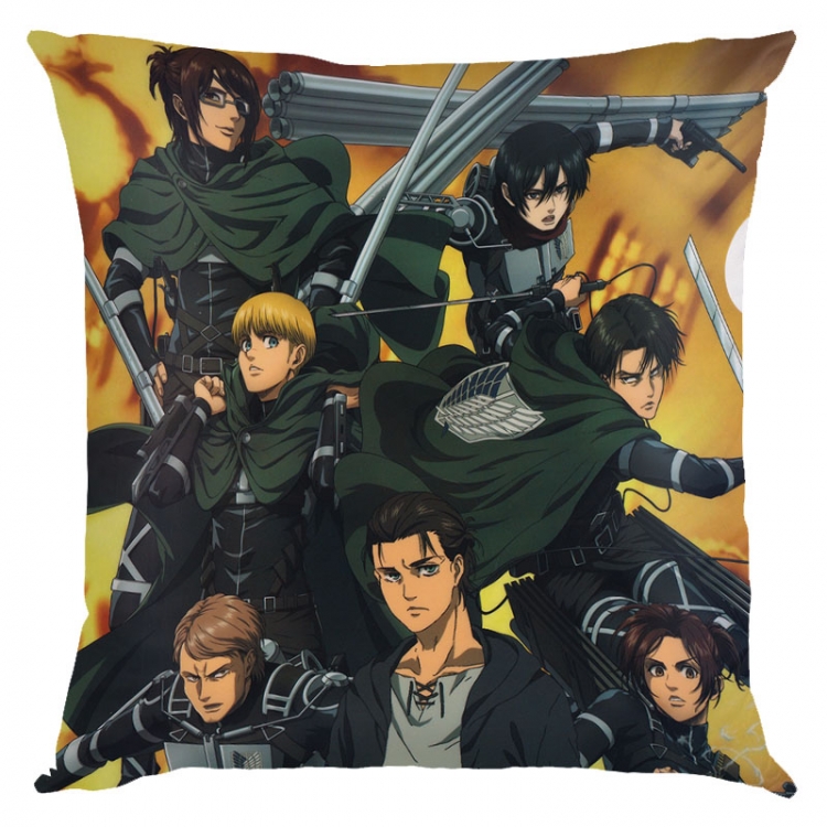 Shingeki no Kyojin Anime square full-color pillow cushion 45X45CM NO FILLING J12-323