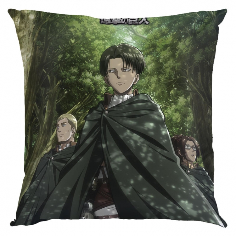 Shingeki no Kyojin Anime square full-color pillow cushion 45X45CM NO FILLING  J12-289