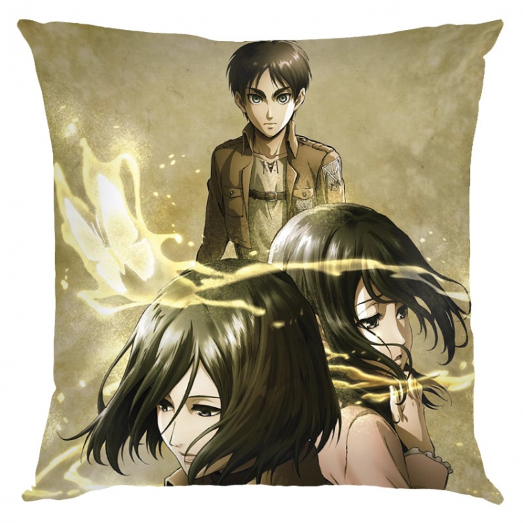 Shingeki no Kyojin Anime square full-color pillow cushion 45X45CM NO FILLING J12-296
