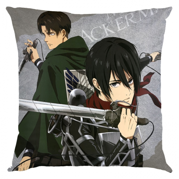 Shingeki no Kyojin Anime square full-color pillow cushion 45X45CM NO FILLING  J12-328