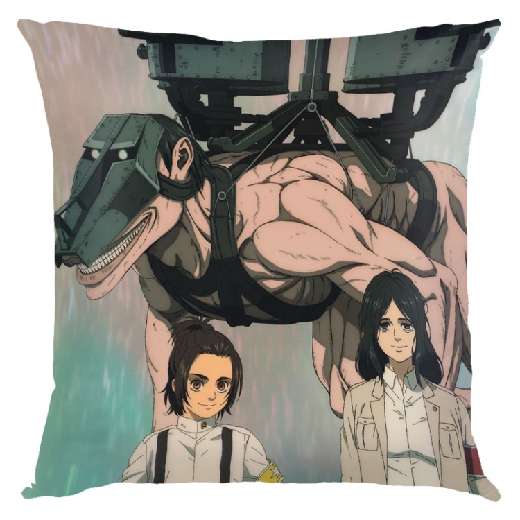 Shingeki no Kyojin Anime square full-color pillow cushion 45X45CM NO FILLING  J12-326
