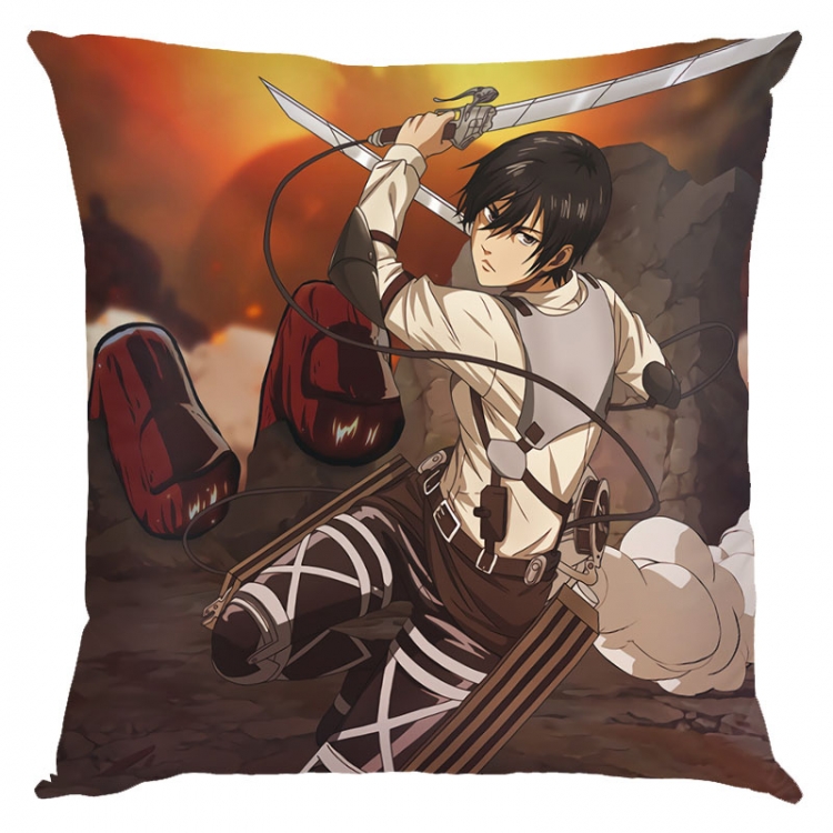 Shingeki no Kyojin Anime square full-color pillow cushion 45X45CM NO FILLING  J12-287