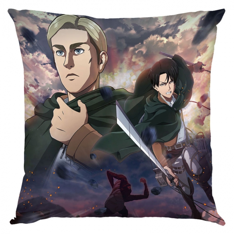 Shingeki no Kyojin Anime square full-color pillow cushion 45X45CM NO FILLING   J12-333