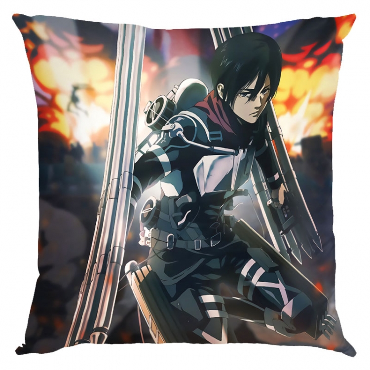 Shingeki no Kyojin Anime square full-color pillow cushion 45X45CM NO FILLING   J12-334