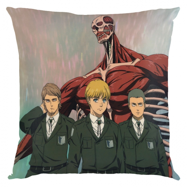 Shingeki no Kyojin Anime square full-color pillow cushion 45X45CM NO FILLING  J12-322