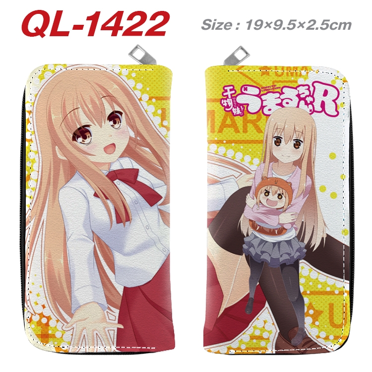 Himouto! Umaru-chan  Anime pu leather long zipper wallet 19X9.5X2.5CM QL-1422