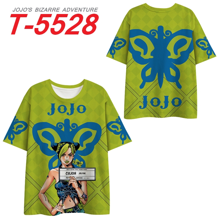 JoJos Bizarre Adventure Anime Peripheral Full Color Milk Silk Short Sleeve T-Shirt from S to 6XL