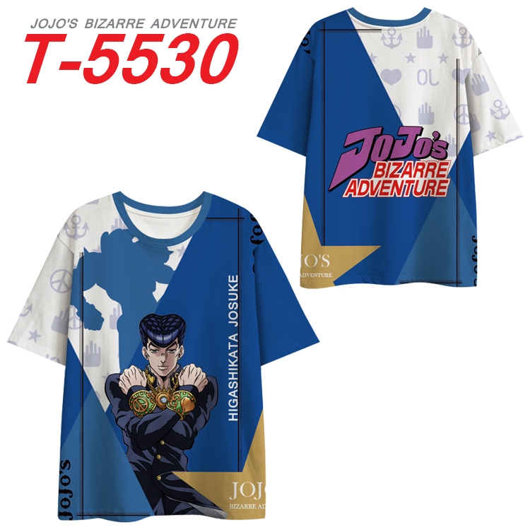 JoJos Bizarre Adventure Anime Peripheral Full Color Milk Silk Short Sleeve T-Shirt from S to 6XL