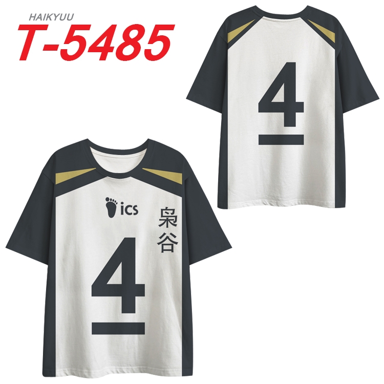 Haikyuu!! Anime Peripheral Full Color Milk Silk Short Sleeve T-Shirt from S to 6XL T-5485