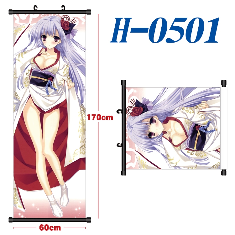 Re:Zero kara Hajimeru Isekai Seikatsu Black plastic rod cloth hanging canvas painting 60x170cm  H-0501