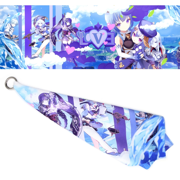 Genshin Impact Anime Surroundings Small Square Pendant 20X60CM price for 5 pcs