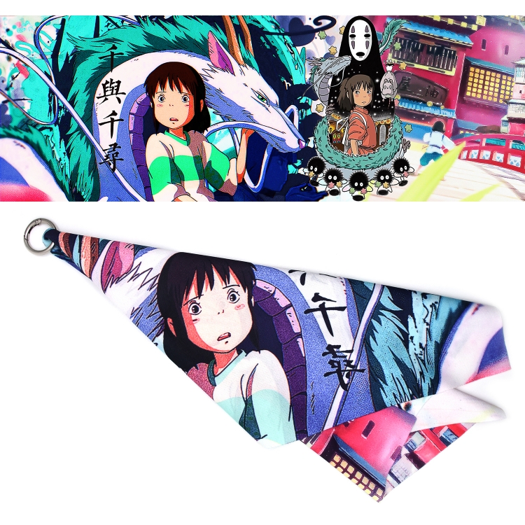 Spirited Away Anime Surroundings Small Square Pendant 20X60CM price for 5 pcs