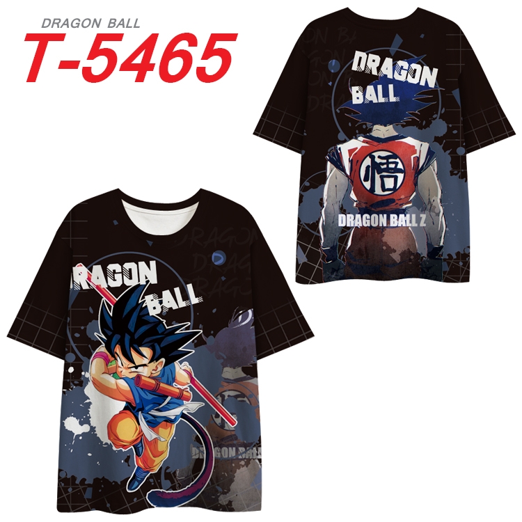 DRAGON BALL Anime Peripheral Full Color Milk Silk Short Sleeve T-Shirt from S to 6XL  T-5465