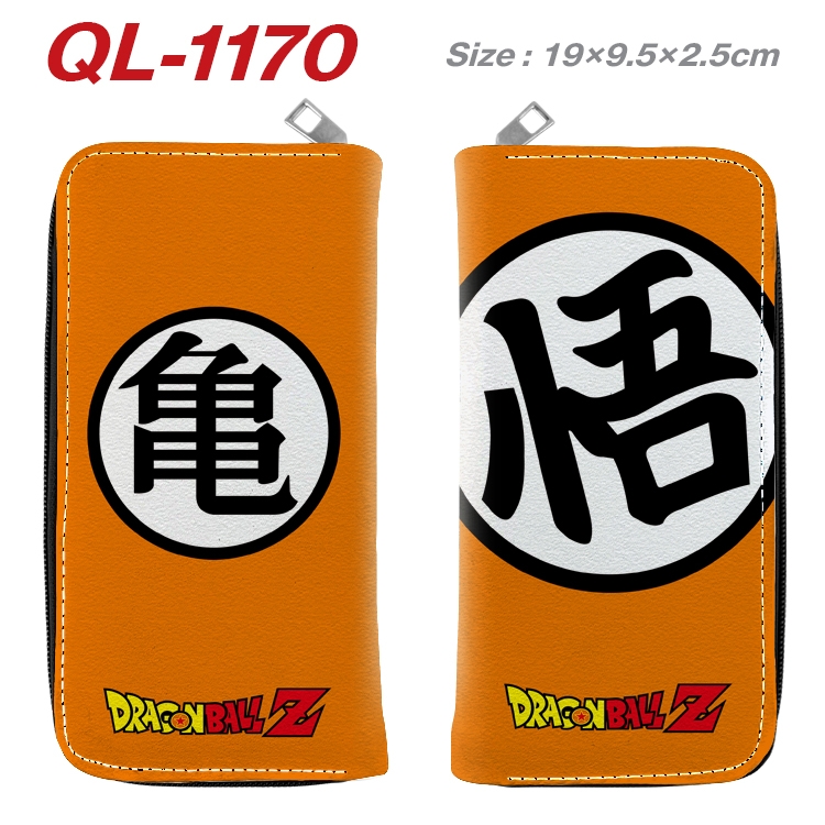 DRAGON BALL Anime pu leather long zipper wallet 19X9.5X2.5CM QL-1170