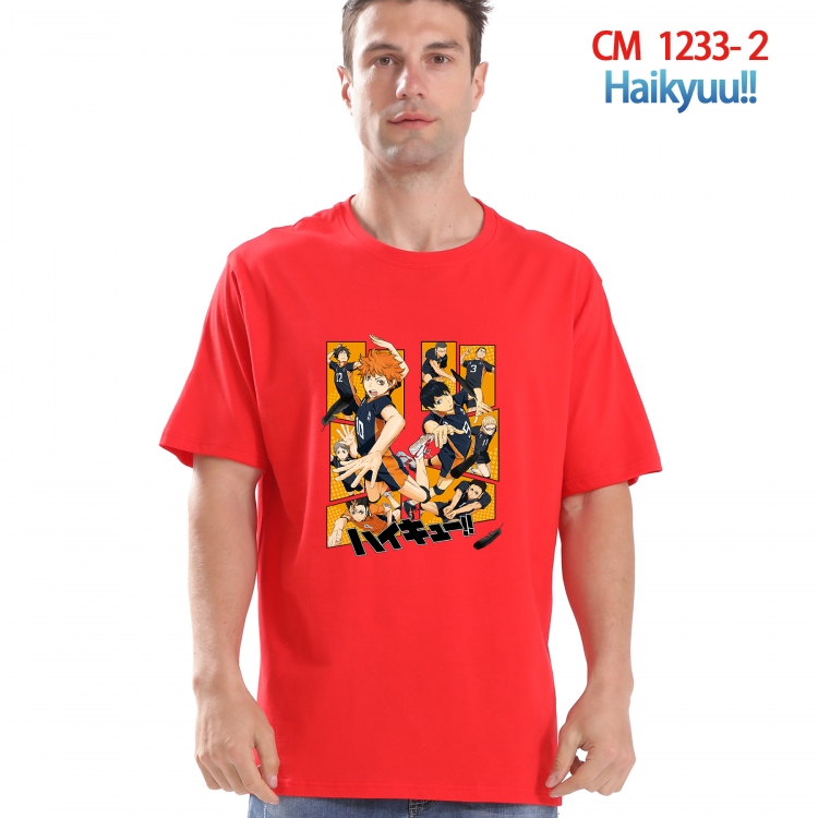 Haikyuu!! Printed short-sleeved cotton T-shirt from S to 4XL  CM 1233 2