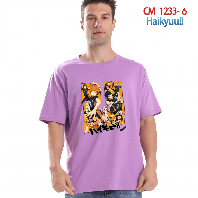 Haikyuu!! Printed short-sleeved cotton T-shirt from S to 4XL CM 1233 6