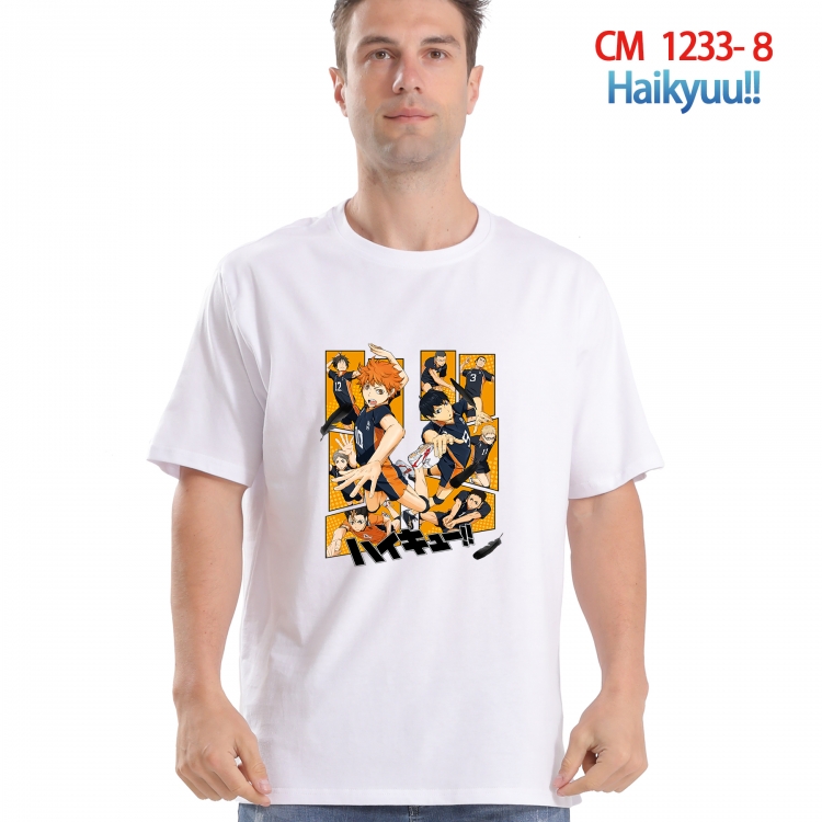 Haikyuu!! Printed short-sleeved cotton T-shirt from S to 4XL CM 1233 8