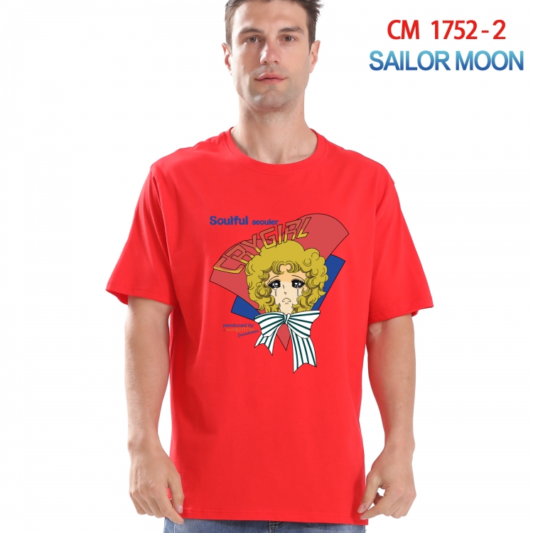 sailormoon Printed short-sleeved cotton T-shirt from S to 4XL CM-1752-2