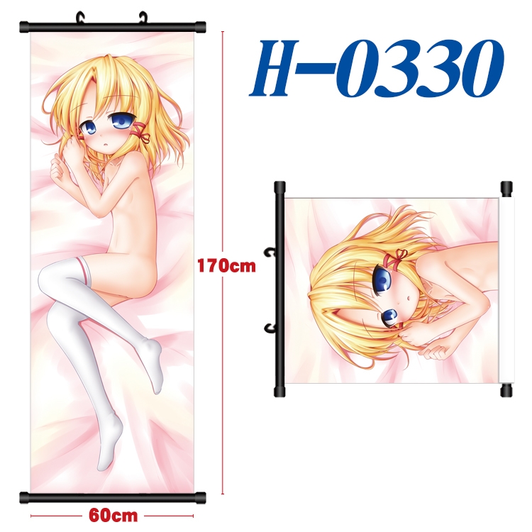 Yosuga no Sora Black plastic rod cloth hanging canvas painting 60x170cm H-0330