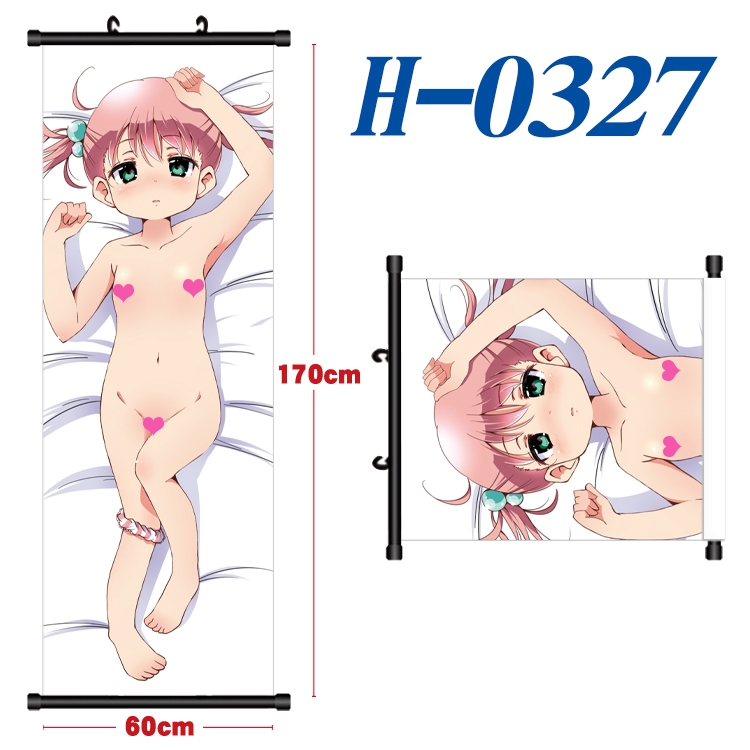 Yosuga no Sora Black plastic rod cloth hanging canvas painting 60x170cm H-0327