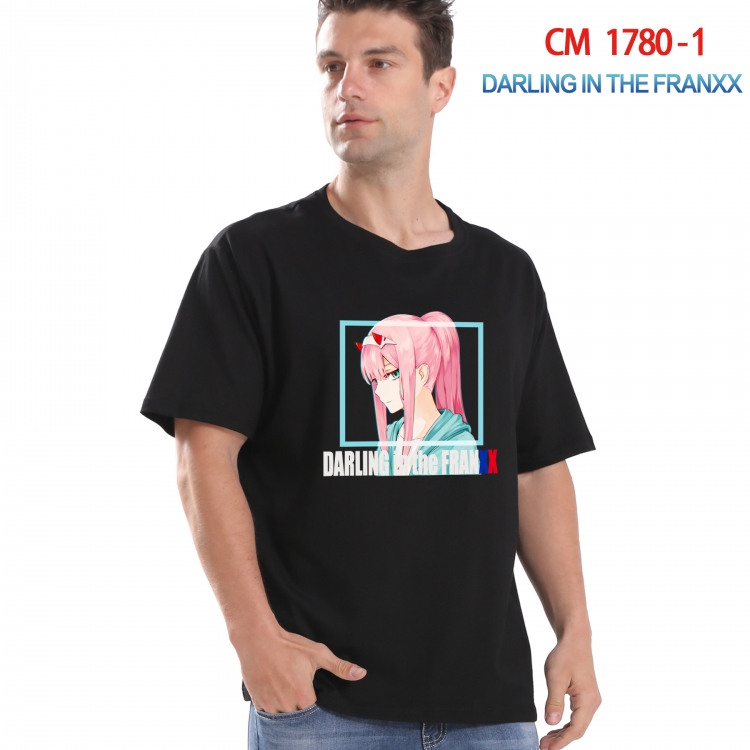 DARLING in the FRANX Printed short-sleeved cotton T-shirt from S to 4XL  CM-1780-1