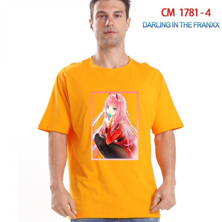 DARLING in the FRANX Printed short-sleeved cotton T-shirt from S to 4XL CM-1781-4