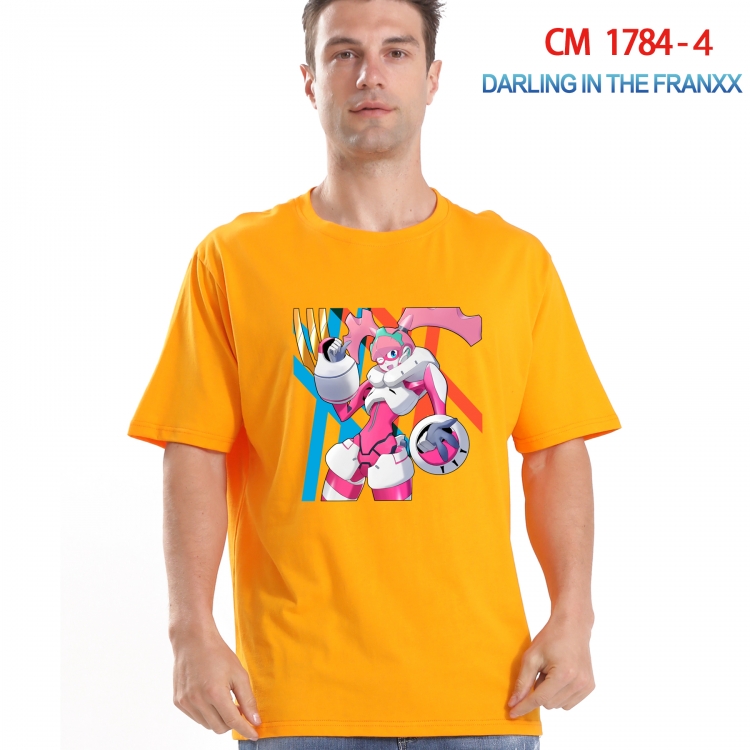 DARLING in the FRANX Printed short-sleeved cotton T-shirt from S to 4XL CM-1784-4