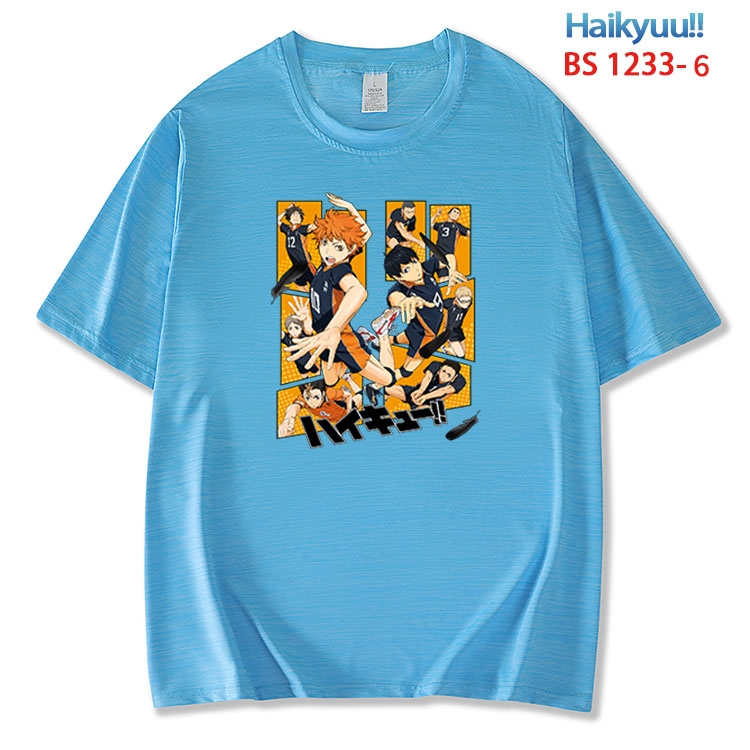 Haikyuu!! ice silk cotton loose and comfortable T-shirt from XS to 5XL  BS 1233 6