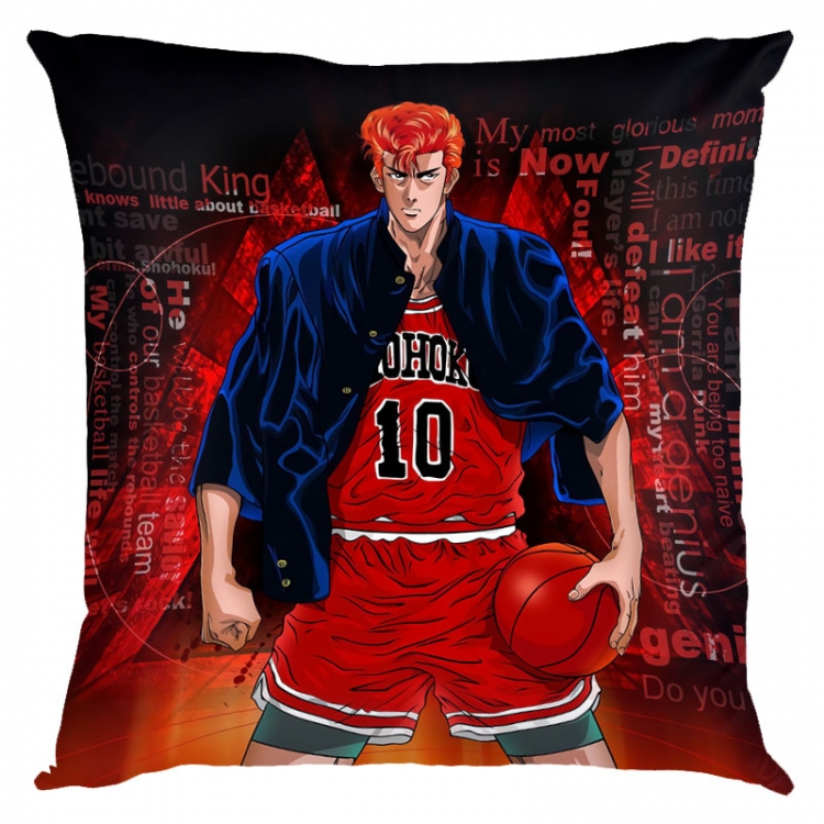 Slam Dunk Anime square full-color pillow cushion 45X45CM NO FILLING   G1-73