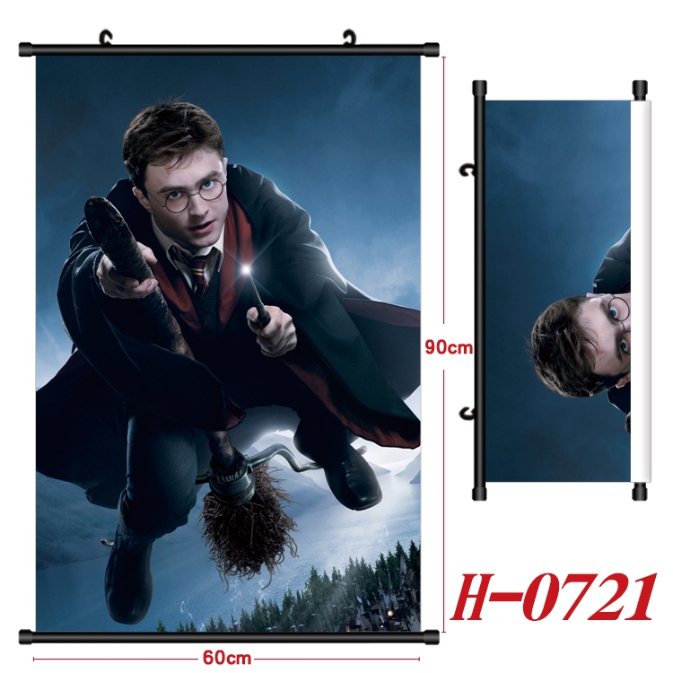 Harry Potter Anime Black Plastic Rod Canvas Painting 60X90CM H-0721