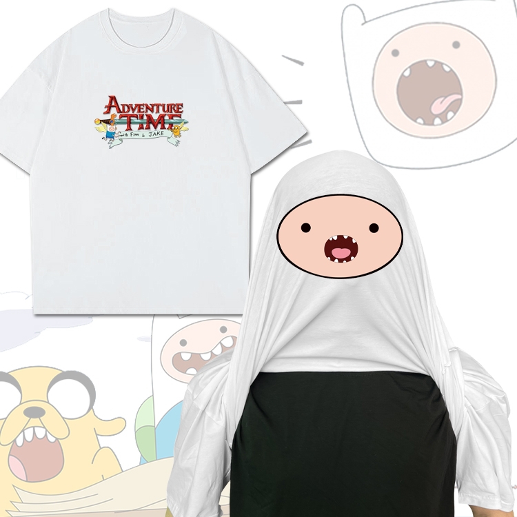 Adventure Time with Anime Funny Cotton Creative Crew Neck T-Shirt from M to 3XL