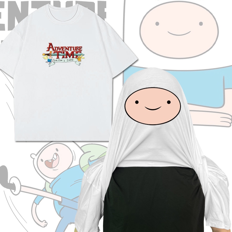 Adventure Time with Anime Funny Cotton Creative Crew Neck T-Shirt from M to 3XL