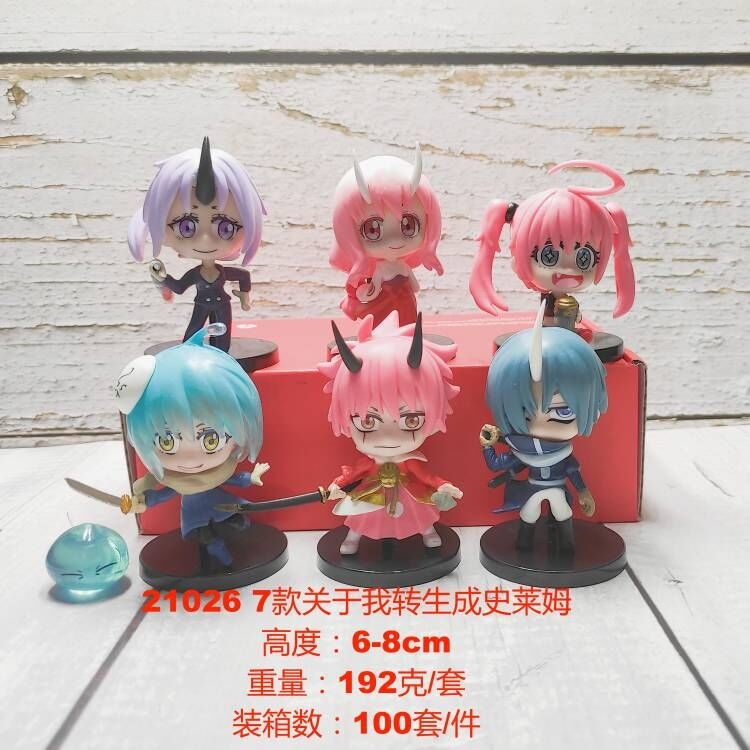 That Time I Got Slim Bagged  Figure Decoration Model  6cm  a set of 7