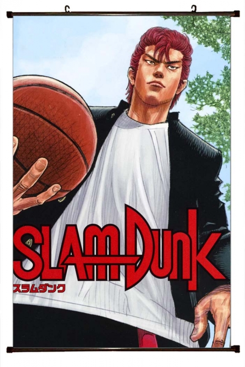 Slam Dunk Anime Black Plastic Rod Canvas Painting 60X90CM  G1-24