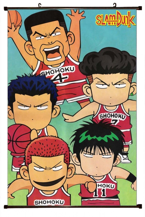 Slam Dunk Anime Black Plastic Rod Canvas Painting 60X90CM  G1-65