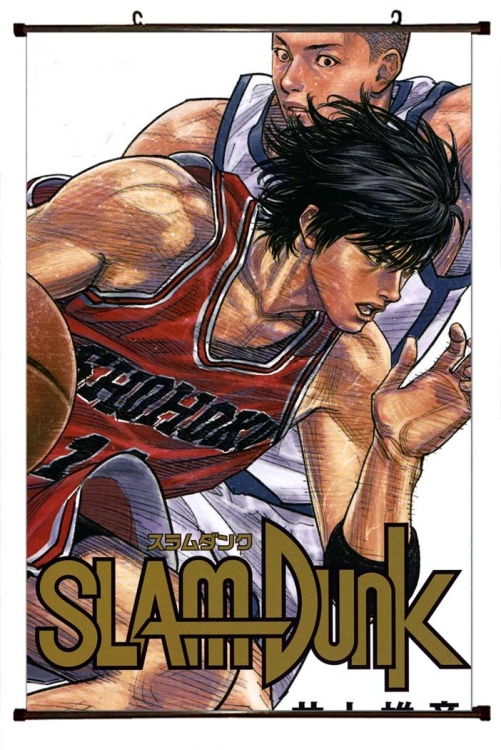 Slam Dunk Anime Black Plastic Rod Canvas Painting 60X90CM  G1-31
