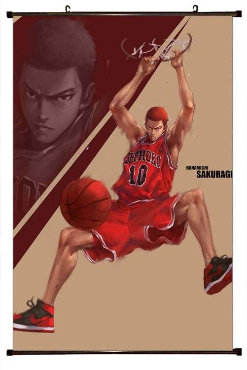 Slam Dunk Anime Black Plastic Rod Canvas Painting 60X90CM  G1-23