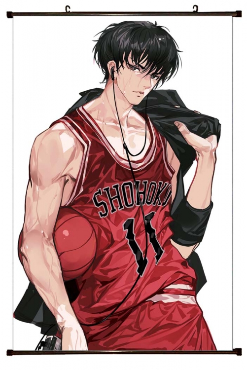 Slam Dunk Anime Black Plastic Rod Canvas Painting 60X90CM  G1-18