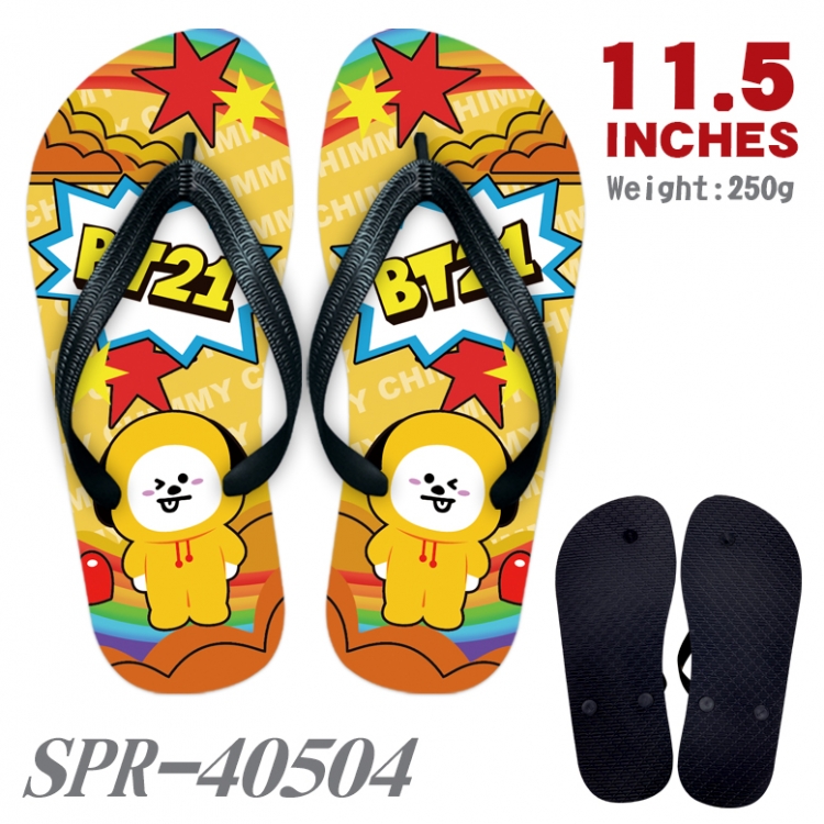 BTS Thickened rubber flip-flops slipper average size