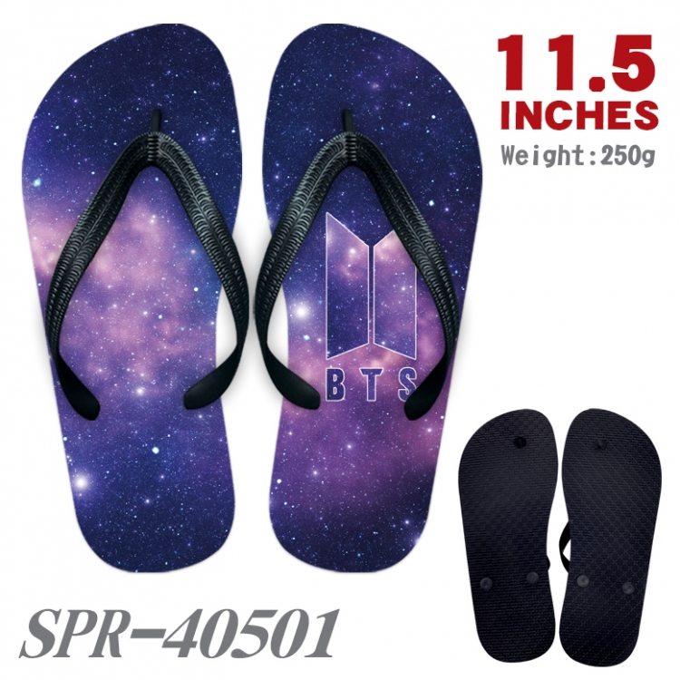 BTS Thickened rubber flip-flops slipper average size