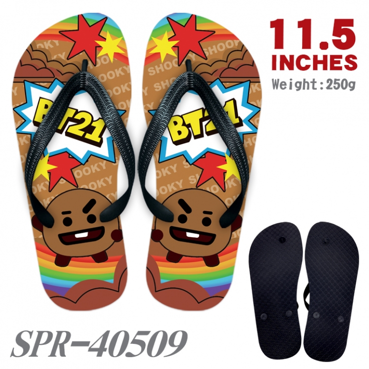 BTS Thickened rubber flip-flops slipper average size