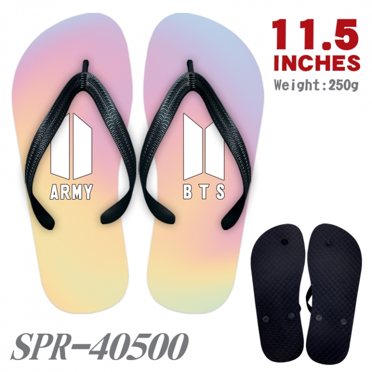 BTS Thickened rubber flip-flops slipper average size