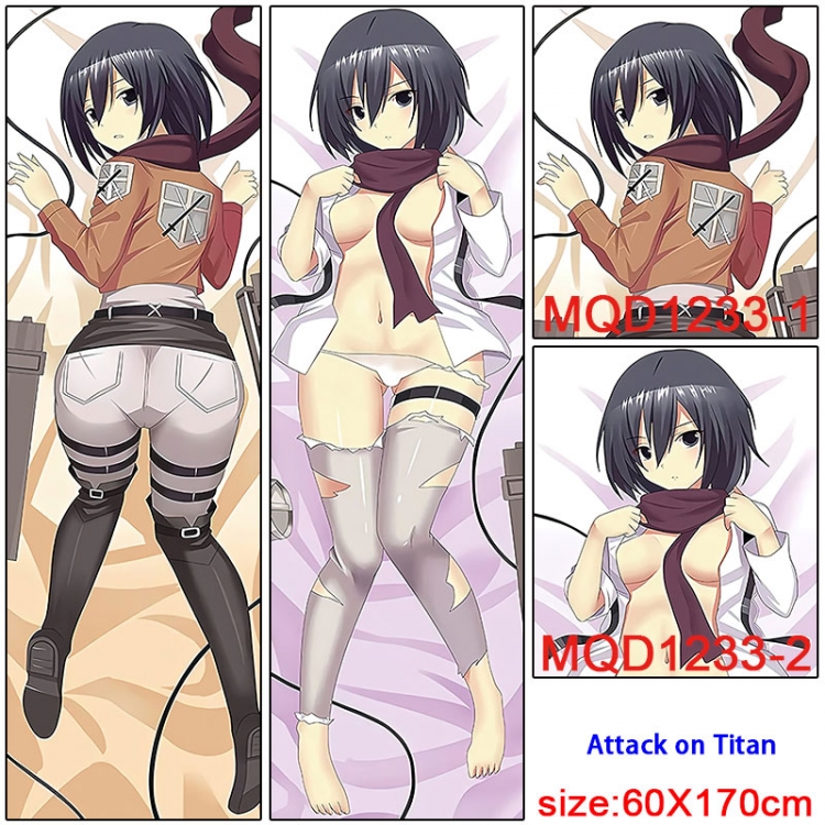 Shingeki no Kyojin  Anime body pillow cushion  50X150CM NO FILLING MQD-1233-3