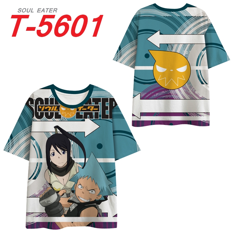 Soul Eater Anime Peripheral Full Color Milk Silk Short Sleeve T-Shirt from S to 6XL T-5601